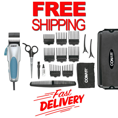 18-Piece Professional Shaver Kit  Beard Hair Clipper Trimmer Grooming Set