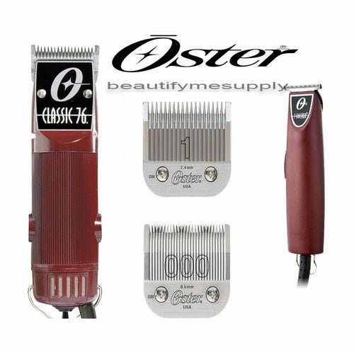 Oster Professional Classic 76 Clipper + T-Finisher Trimmer Salon Barber Combo